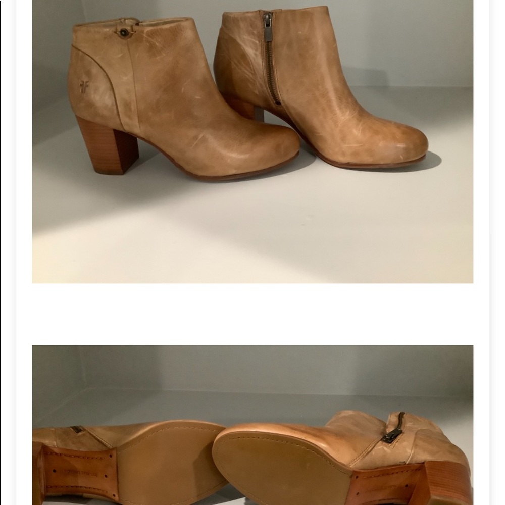 New Tan ankle booties.